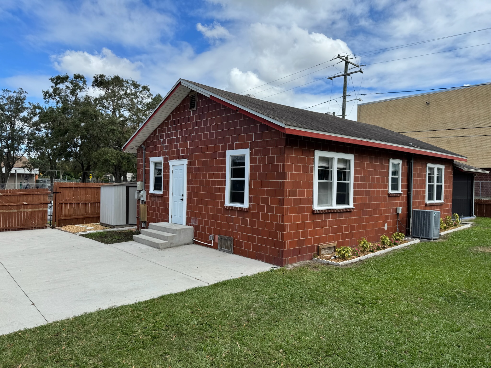 Exterior side view after renovation